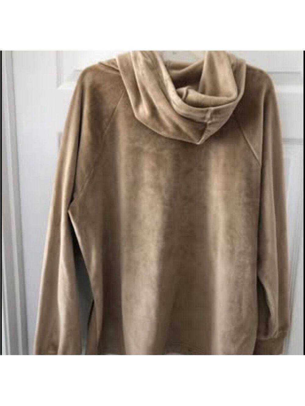 New No Tags Plush Velour Hooded Pullover Soft Warm Cozy Chic XXL - Picture 5 of 6